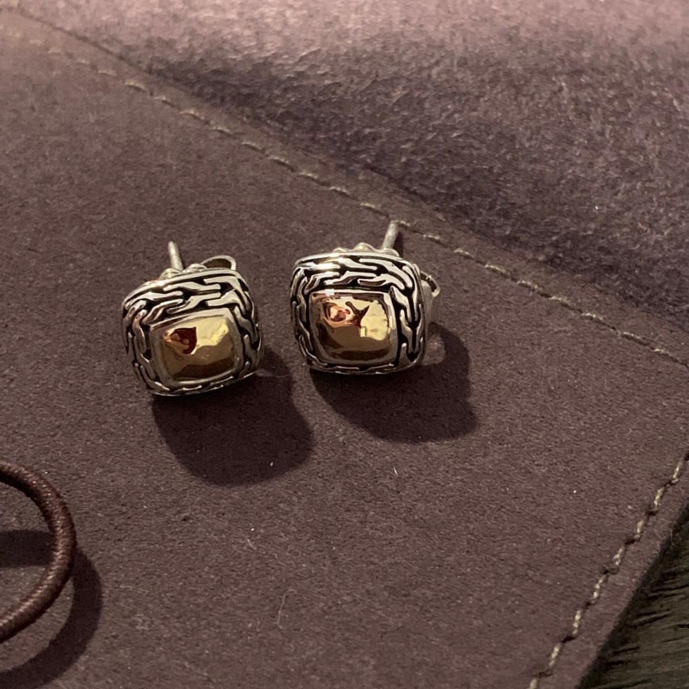 John Hardy Earrings with 18k Gold